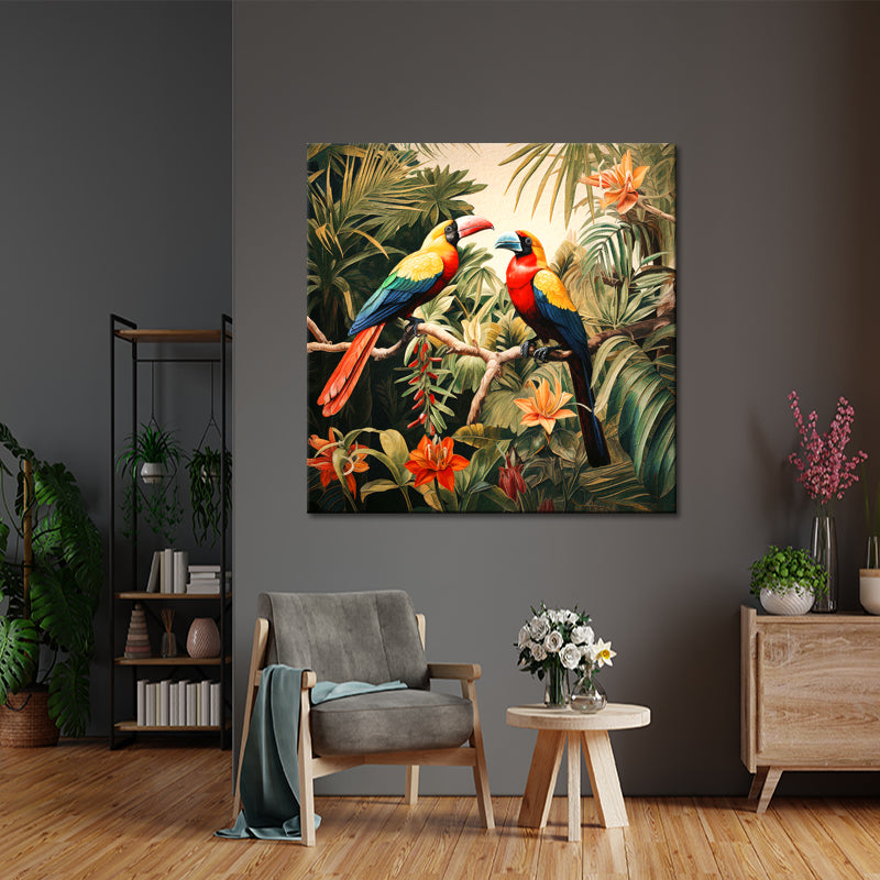 Vögel in der Landschaft