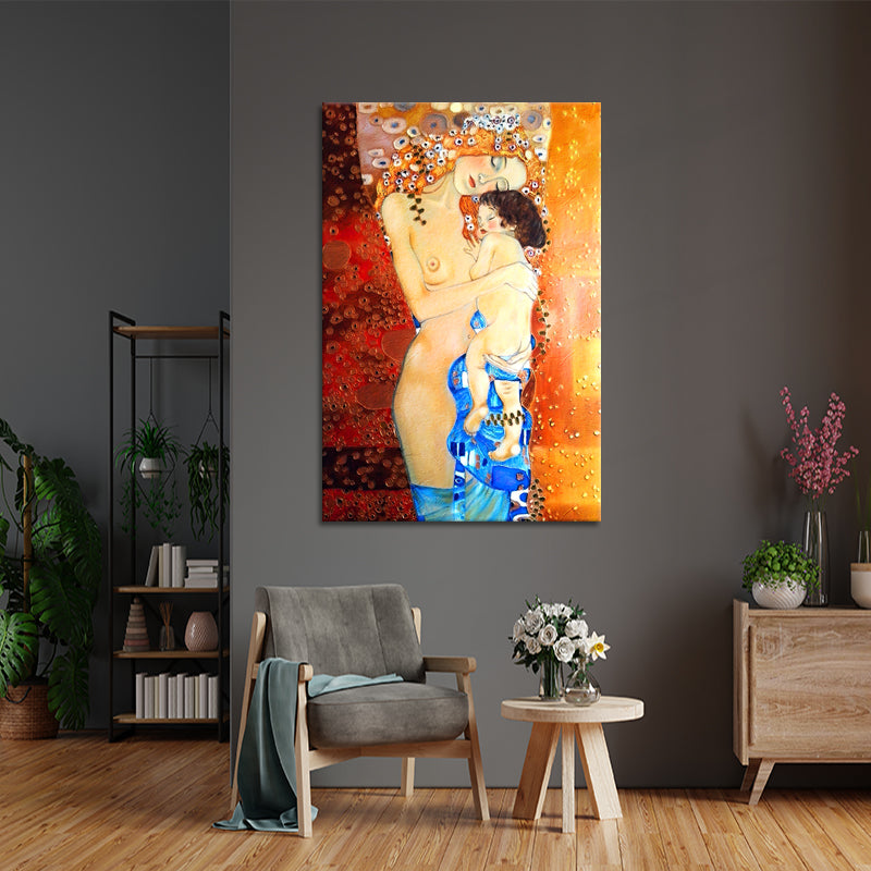 Mutter und Kind - Gustav Klimt (Inspiration)