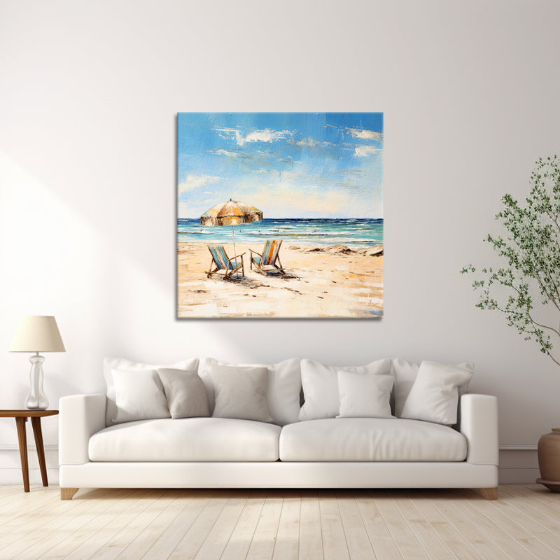 2 Stühle am Strand