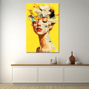 Frau Mixed-Media-Kunst