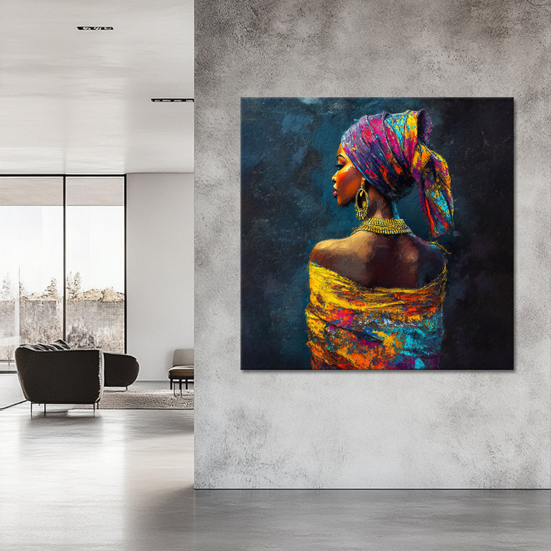 Afrikanische Frau mit Turban III