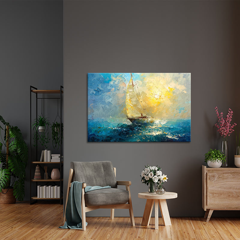 Segelboot-Gemälde