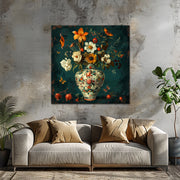 Große Vase mit Blumen