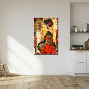 Frau in Rot
