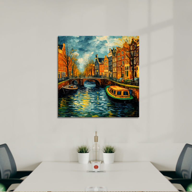 Amsterdam im Van-Gogh-Stil