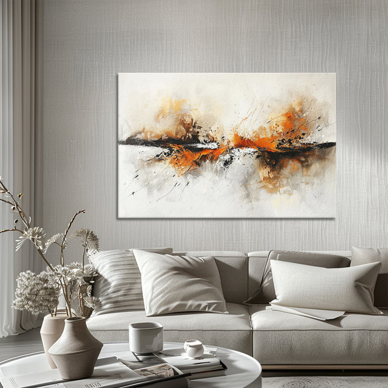 Abstrakt in Erdtönen