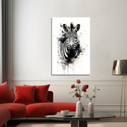 Zebra schwarz-weiß