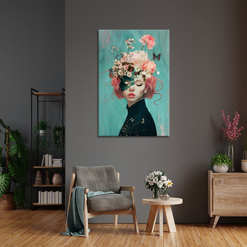 Frau mit Blumen V