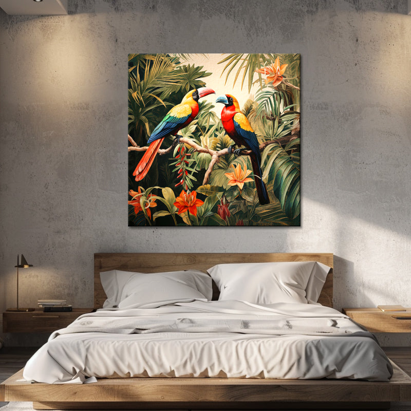 Vögel in der Landschaft