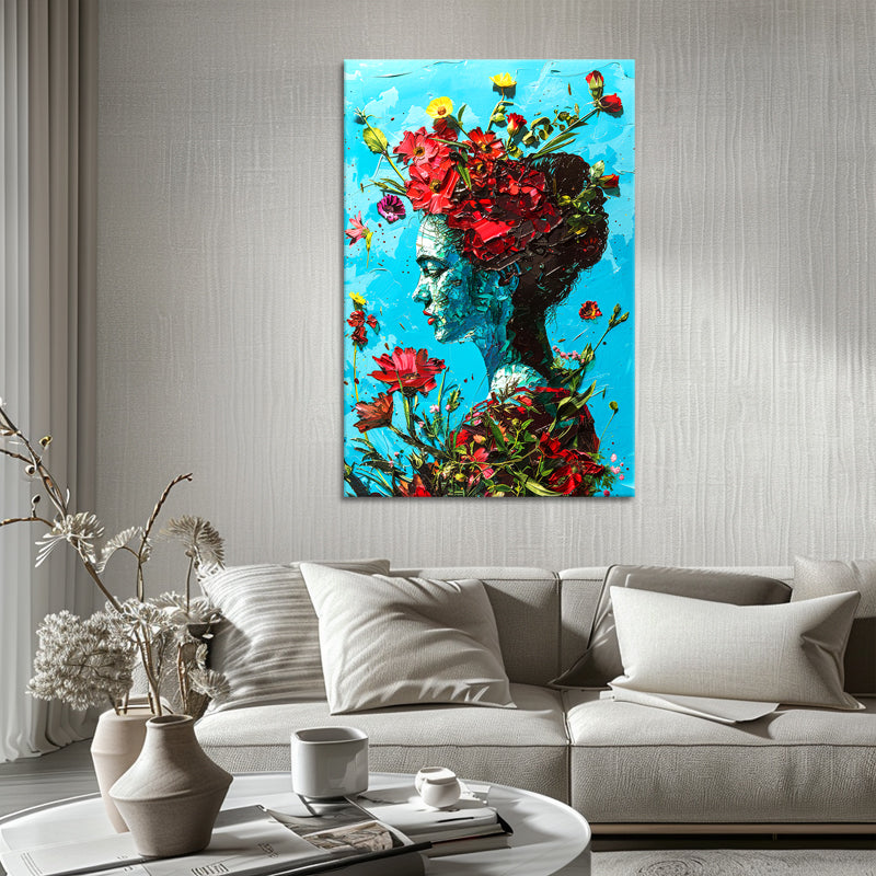 Frida Kahlo mit der Blume I