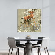 Akrobat auf dem Fahrrad