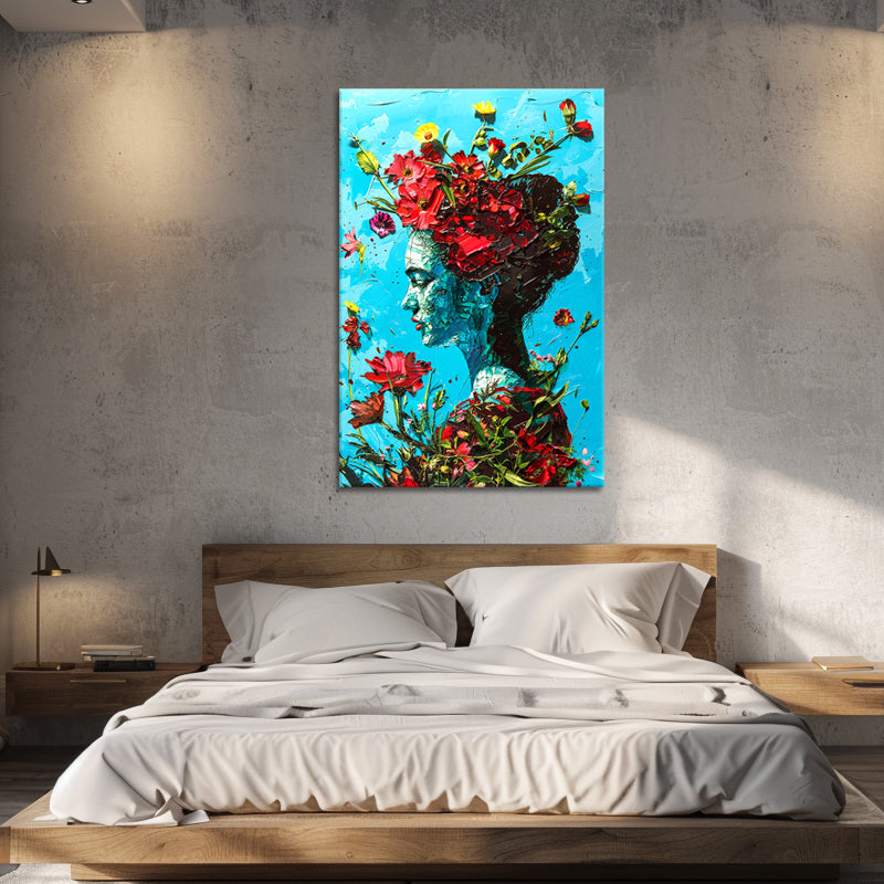 Frida Kahlo mit der Blume I