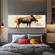 Panoramagemälde eines Elchs