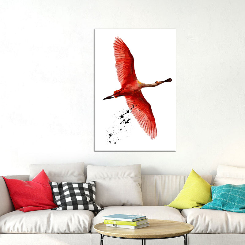 Fliegender Flamingo