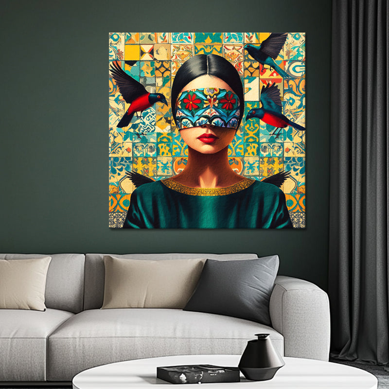 Frau im Mosaik III
