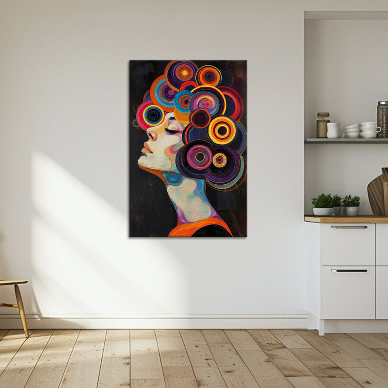 Frau mit Locken III