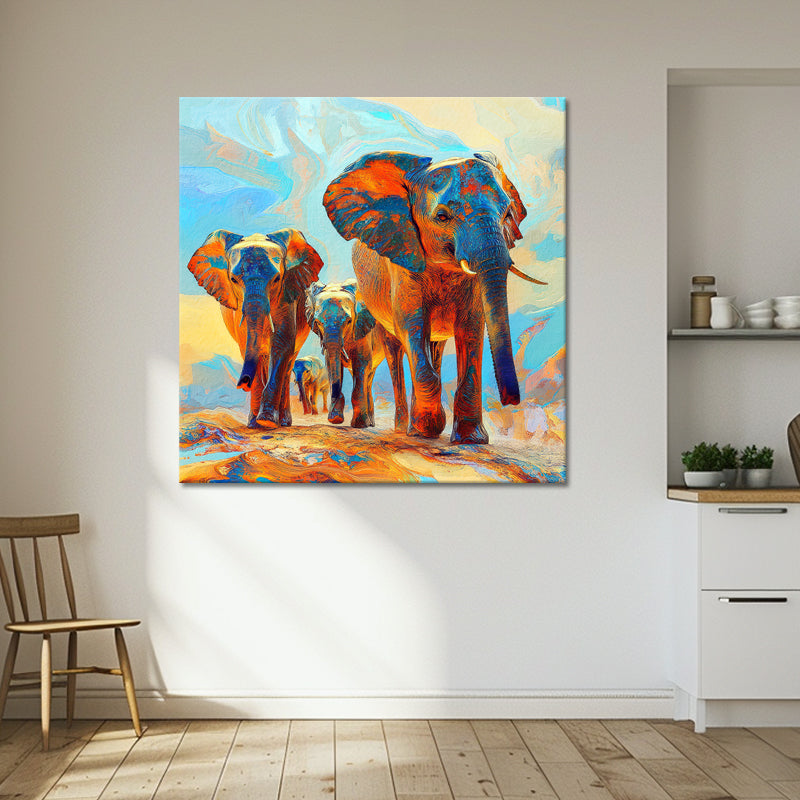 Steppenafrikanische Elefanten