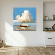 Segelschiff am Strand