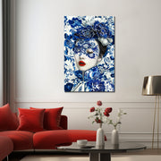 Frauen in Delfter Blau