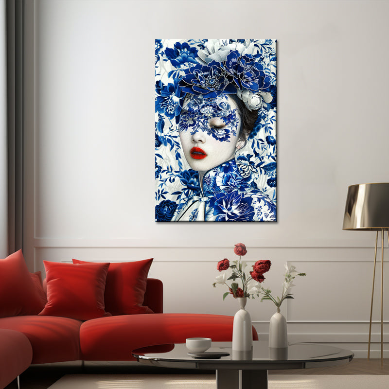 Frauen in Delfter Blau