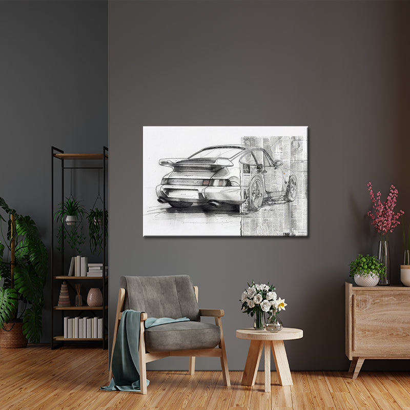 Gemälde Porsche 911