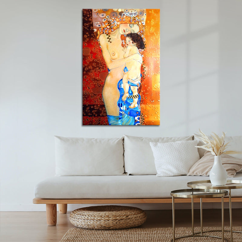 Mutter und Kind - Gustav Klimt (Inspiration)