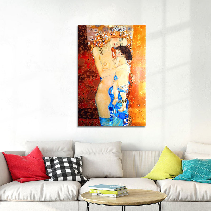 Mutter und Kind - Gustav Klimt (Inspiration)