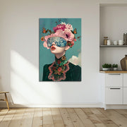Frau mit Blumen