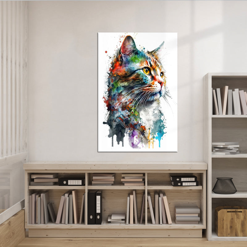 Fröhliche Katze