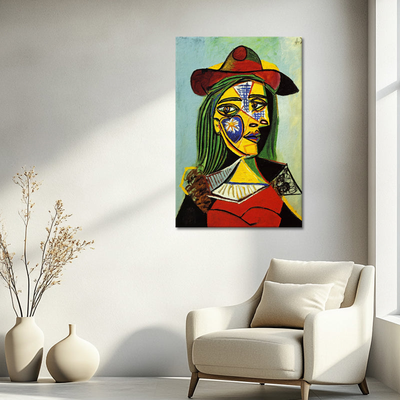 Frau mit Hut und Pelzkragen – Picasso