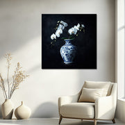 Orchidee in Delfter Blauw vaas