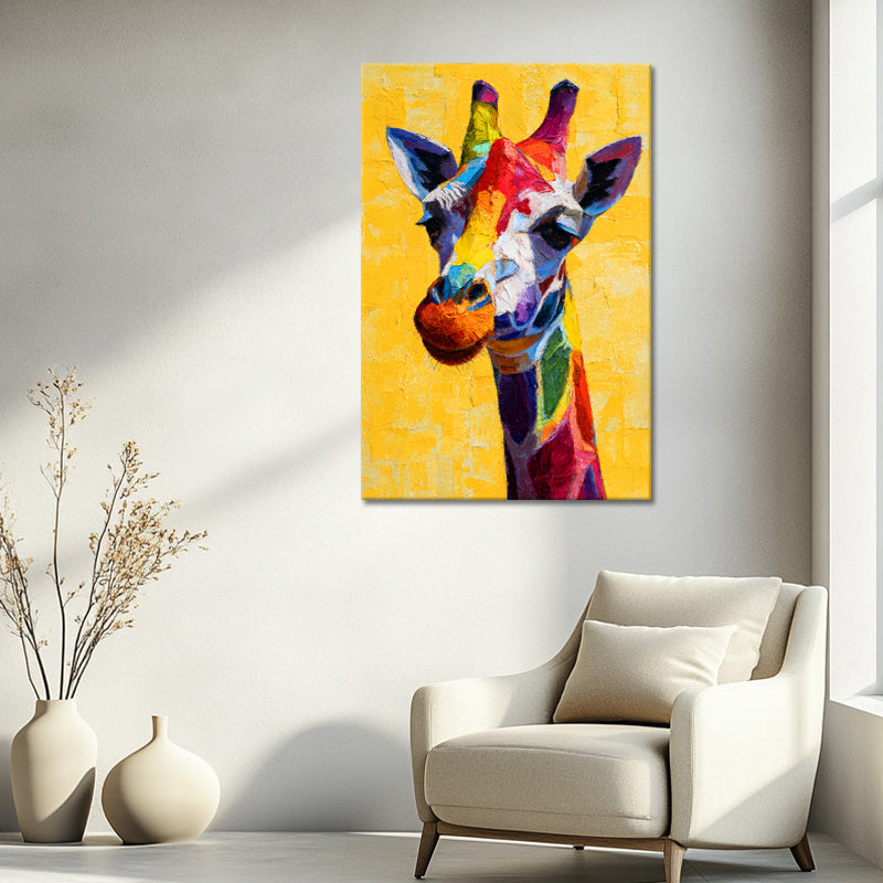 Giraffe in Farbe