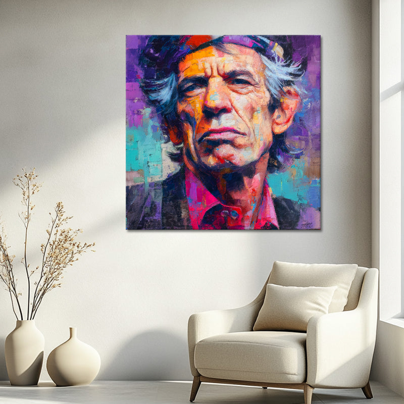 Keith Richards Kunstporträt