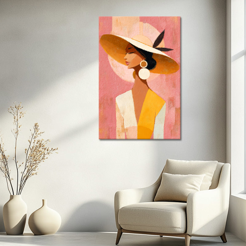 Wanddekoration Boho Frau