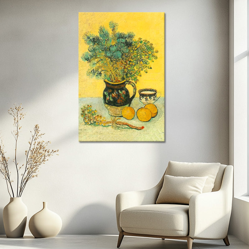Majolika-Krug mit Feldblumen – Van Gogh