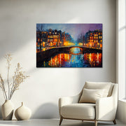 Amsterdamer Gracht bei Nacht