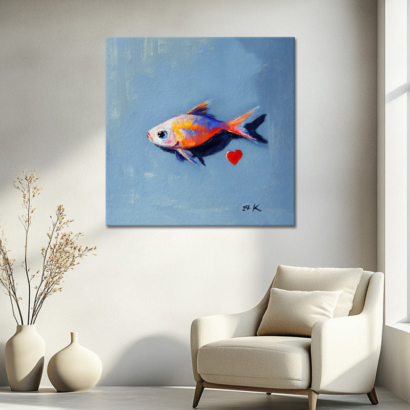 Fisch und Herzchen