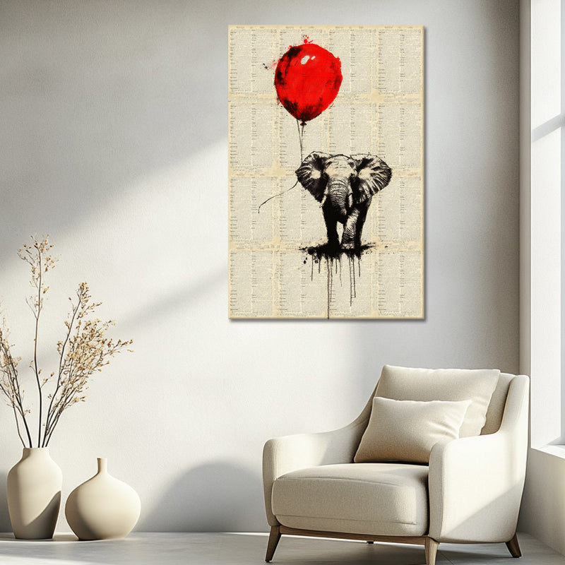 Elefant und Luftballon