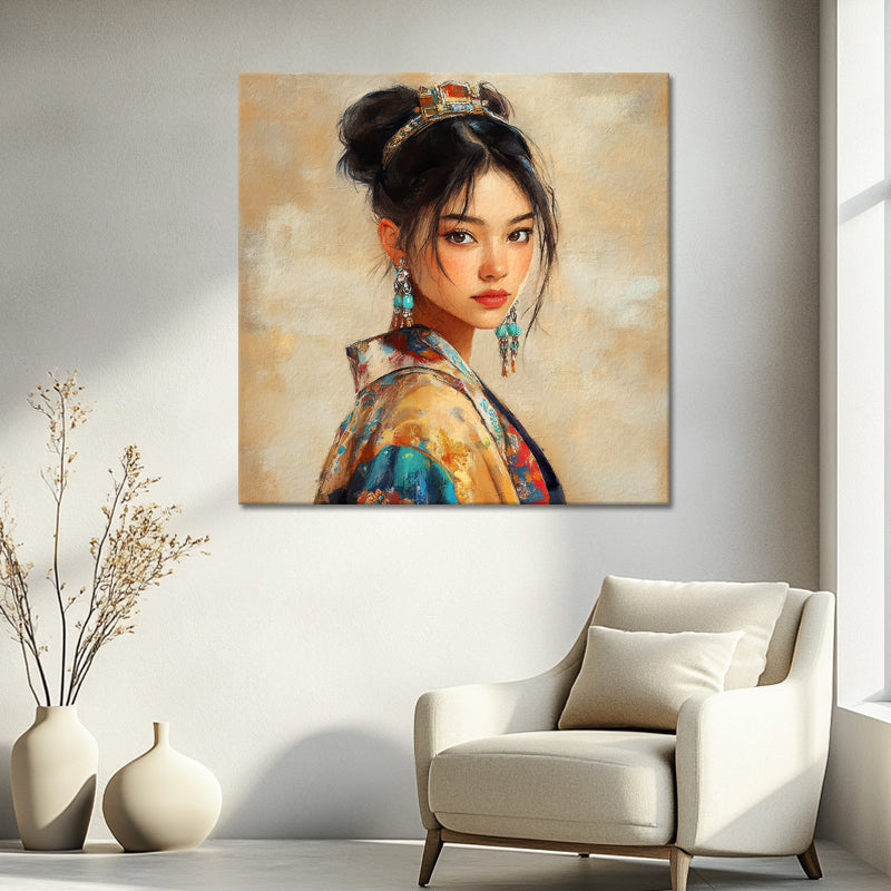 Asiatische Frau im Kimono IV