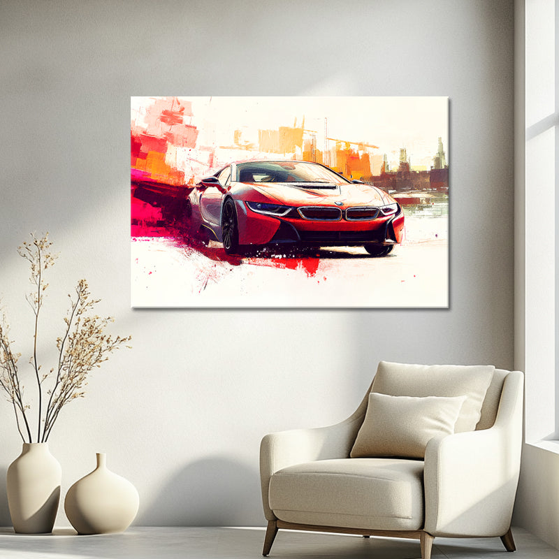 Abstrakter BMW i8