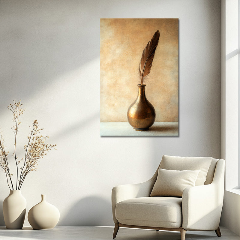Feder in Vase