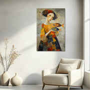 Frau und Fisch Kunst