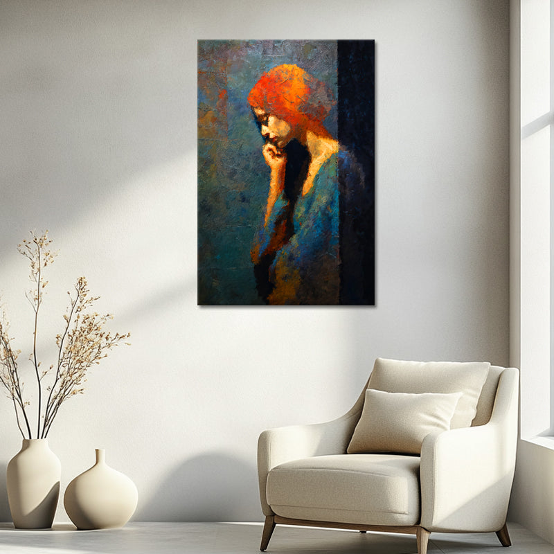 Kunstwerk Frau in Seitenansicht I