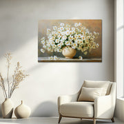Weiße Blumen in einer Vase