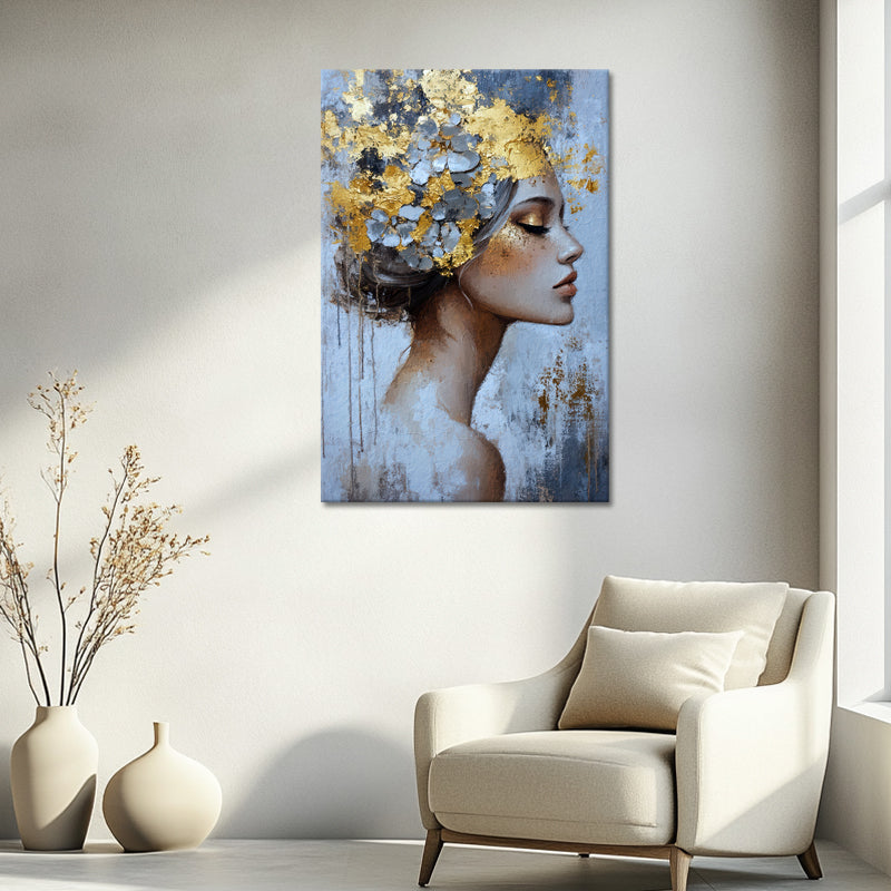 Frau in Gold