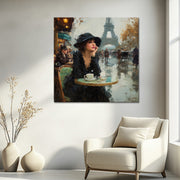 Stilvolle Frau in Paris