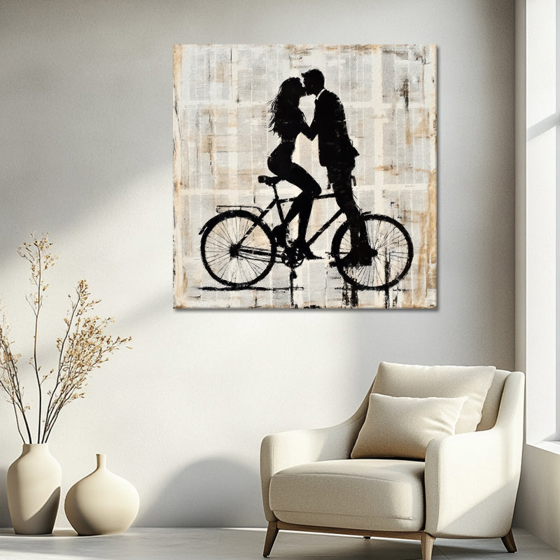 Kissen auf einem Fahrrad