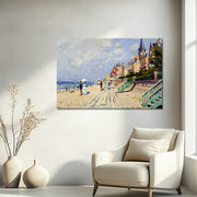 Die Strandpromenade von Trouville – Claude Monet