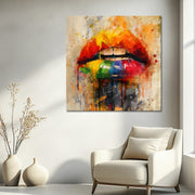Farbenfrohe Lippen