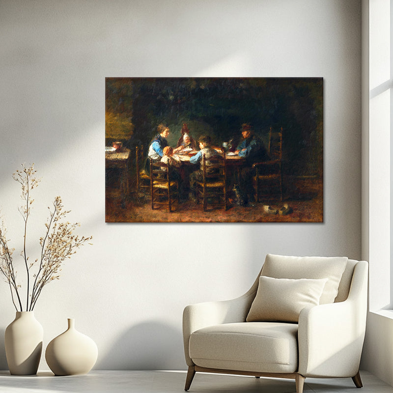 Bauernfamilie bei Tisch - Jozef Israëls